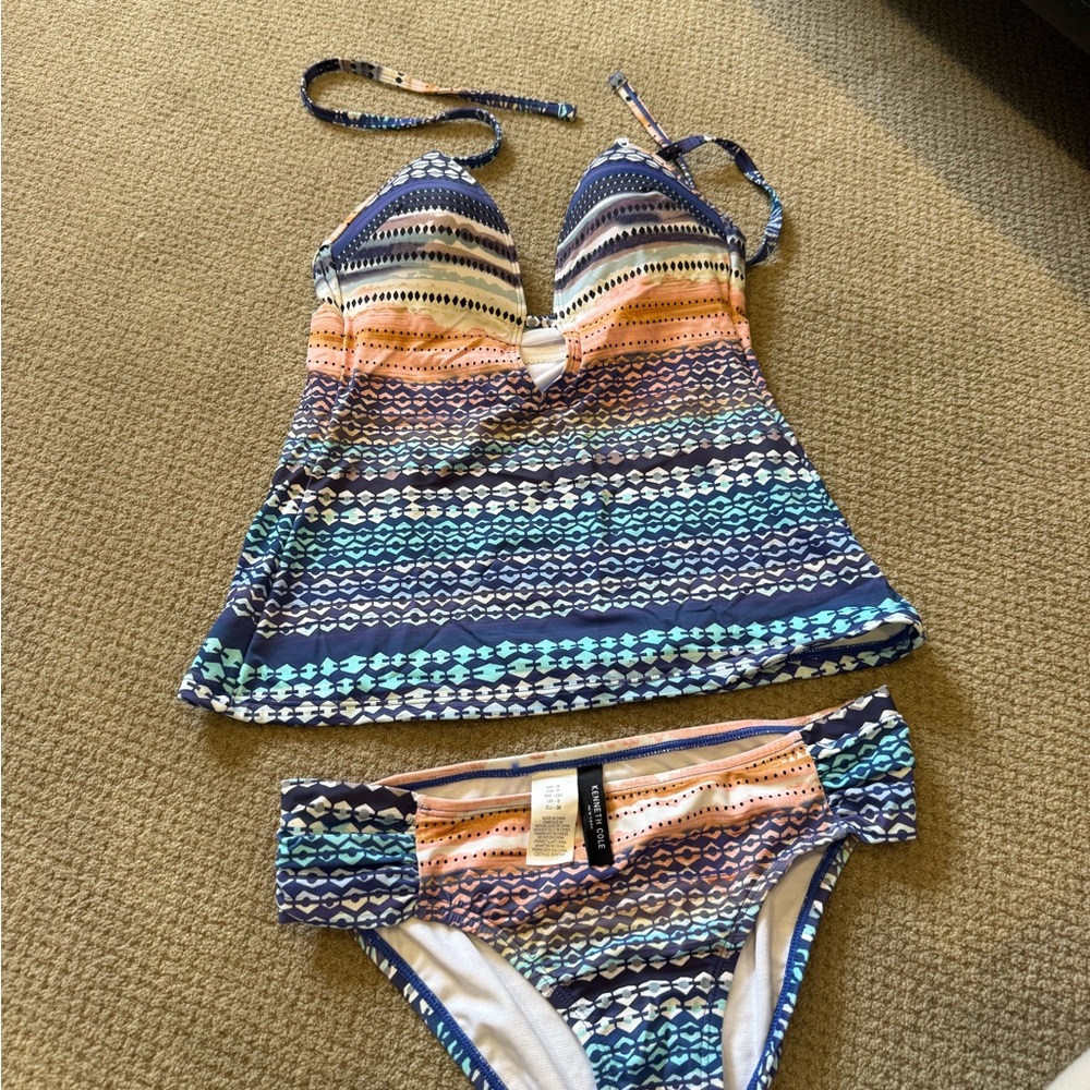 Kenneth Cole New York Multicolor Patterned Bikini